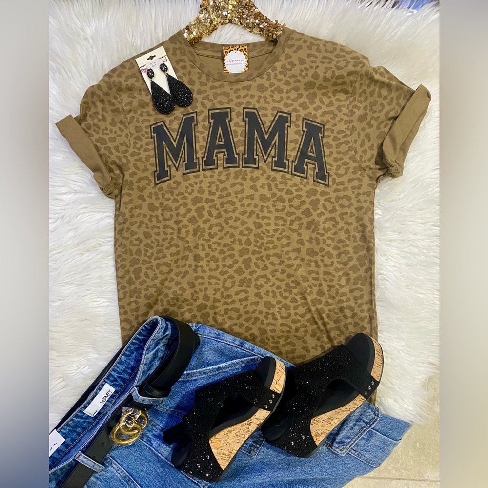 BRAND NEW WITH TAGS Leopard MAMA Graphic Tee